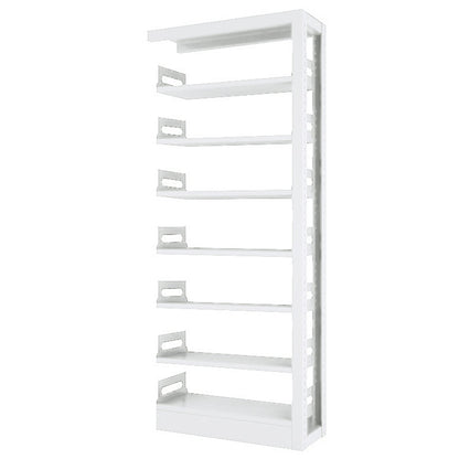 Rectangle Etagere Bookcase Modern Metal Open Bookcase with Shelves Gloss White Clearhalo 'Bookcases' 'furn' 'furn_bookcases' 'Furniture' 'Office Furniture' 5783412
