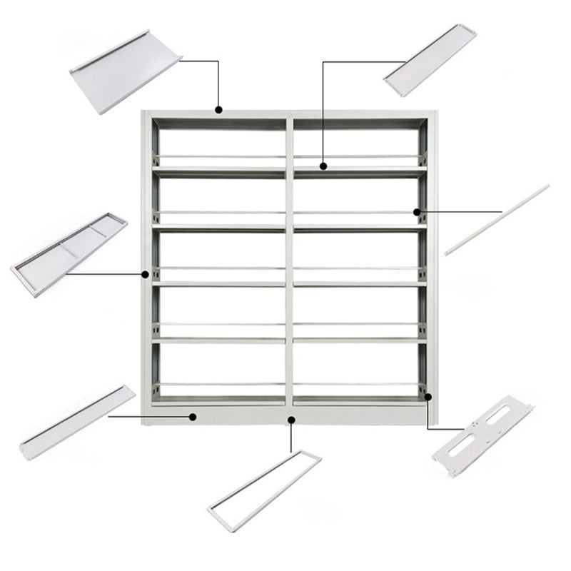 Rectangle Etagere Bookcase Modern Metal Open Bookcase with Shelves Clearhalo 'Bookcases' 'furn' 'furn_bookcases' 'Furniture' 'Office Furniture' 5783417