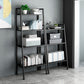 Ladder Metal Bookshelf Modern Bookcase with Rectangular Shelves