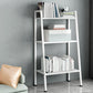 Ladder Metal Bookshelf Modern Bookcase with Rectangular Shelves