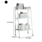 Ladder Metal Bookshelf Modern Bookcase with Rectangular Shelves