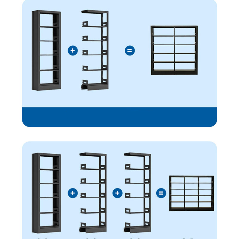 6-laags stalen matte afwerking boekenkast standaard 79-inch boekenplank