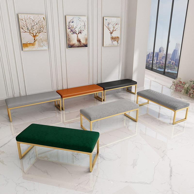 15.75 Inch Wide Modern Cushioned Seating Bench Foam Bench for Bedroom Clearhalo 'Benches' 'Chairs & Seating' 'furn' 'furn_benches' 'Furniture' 'Living Room Furniture' 5783525