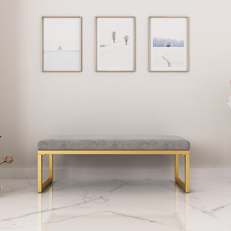 15.75 Inch Wide Modern Cushioned Seating Bench Foam Bench for Bedroom Clearhalo 'Benches' 'Chairs & Seating' 'furn' 'furn_benches' 'Furniture' 'Living Room Furniture' 5783528