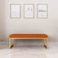 15.75 Inch Wide Modern Cushioned Seating Bench Foam Bench for Bedroom Clearhalo 'Benches' 'Chairs & Seating' 'furn' 'furn_benches' 'Furniture' 'Living Room Furniture' 5783530