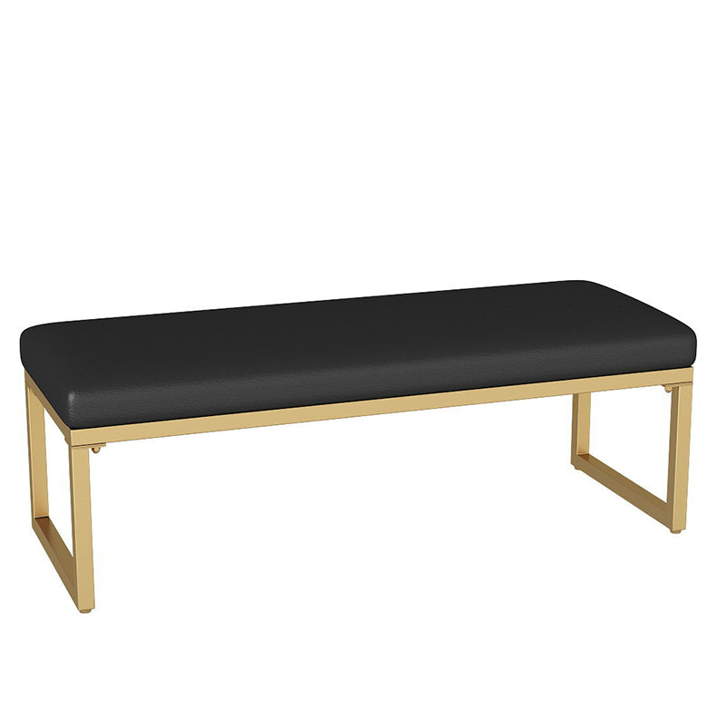 15.75 Inch Wide Modern Cushioned Seating Bench Foam Bench for Bedroom Black Clearhalo 'Benches' 'Chairs & Seating' 'furn' 'furn_benches' 'Furniture' 'Living Room Furniture' 5783533