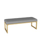 15.75 Inch Wide Modern Cushioned Seating Bench Foam Bench for Bedroom Grey Clearhalo 'Benches' 'Chairs & Seating' 'furn' 'furn_benches' 'Furniture' 'Living Room Furniture' 5783534