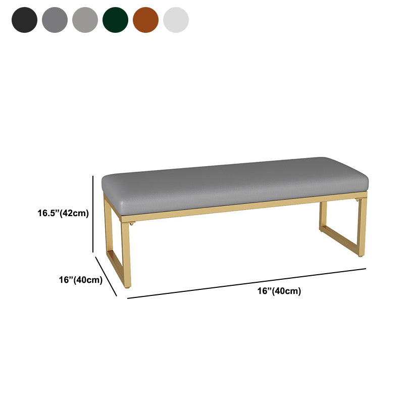 15.75 Inch Wide Modern Cushioned Seating Bench Foam Bench for Bedroom Clearhalo 'Benches' 'Chairs & Seating' 'furn' 'furn_benches' 'Furniture' 'Living Room Furniture' 5783537