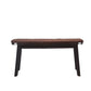 11.8 Inch Wide Modern Seating Bench Solid Wood Rubberwood Bench Nut-Brown Clearhalo 'Benches' 'Chairs & Seating' 'furn' 'furn_benches' 'Furniture' 'Living Room Furniture' 5783547