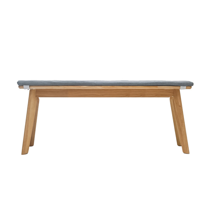 11.8 Inch Wide Modern Seating Bench Solid Wood Rubberwood Bench Wood Clearhalo 'Benches' 'Chairs & Seating' 'furn' 'furn_benches' 'Furniture' 'Living Room Furniture' 5783549