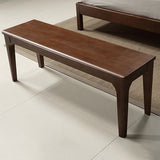 17.7"H Modern Entryway and Bedroom Bench Solid Wood Rubberwood Bench Clearhalo 'Benches' 'Chairs & Seating' 'furn' 'furn_benches' 'Furniture' 'Living Room Furniture' 5783593
