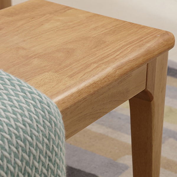 17.7"H Modern Entryway and Bedroom Bench Solid Wood Rubberwood Bench Clearhalo 'Benches' 'Chairs & Seating' 'furn' 'furn_benches' 'Furniture' 'Living Room Furniture' 5783595