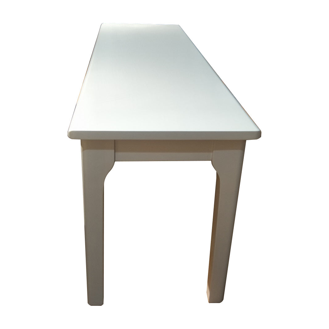 17.7"H Modern Entryway and Bedroom Bench Solid Wood Rubberwood Bench Off-White Clearhalo 'Benches' 'Chairs & Seating' 'furn' 'furn_benches' 'Furniture' 'Living Room Furniture' 5783599