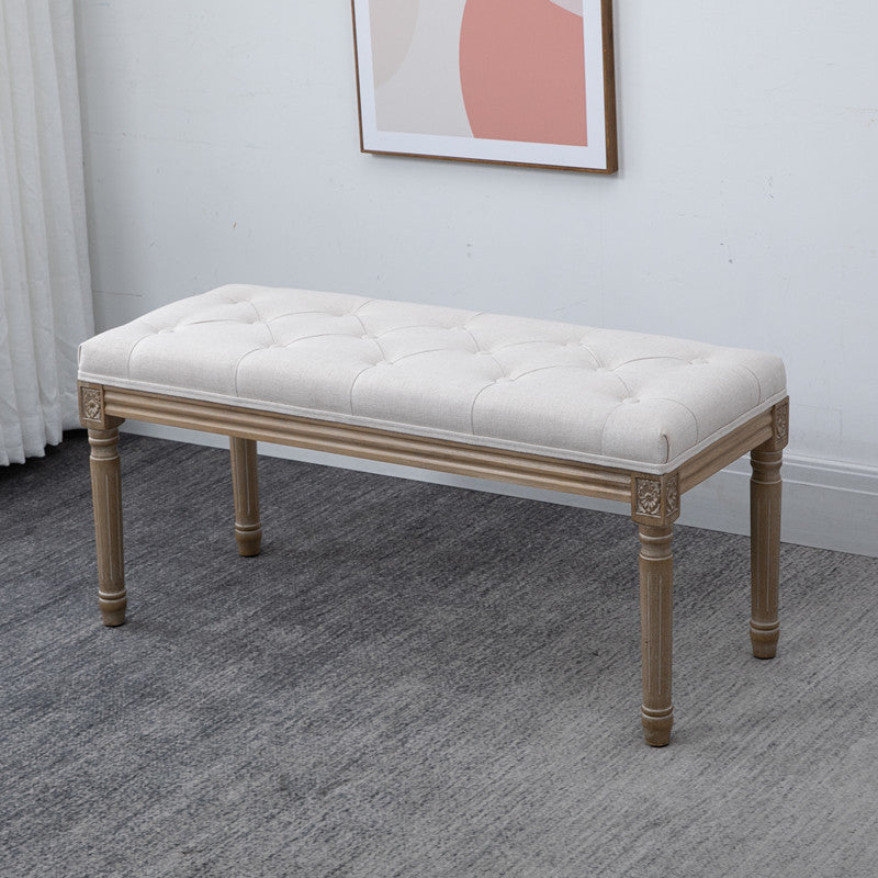 Traditional Solid Wood Seating Bench Distressed Finish Bench Clearhalo 'Benches' 'Chairs & Seating' 'furn' 'furn_benches' 'Furniture' 'Living Room Furniture' 5783613