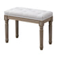 Traditional Solid Wood Seating Bench Distressed Finish Bench 23.5"L x 12"W x 18"H White Clearhalo 'Benches' 'Chairs & Seating' 'furn' 'furn_benches' 'Furniture' 'Living Room Furniture' 5783614