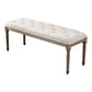 Traditional Solid Wood Seating Bench Distressed Finish Bench 47"L x 16"W x 18"H White Clearhalo 'Benches' 'Chairs & Seating' 'furn' 'furn_benches' 'Furniture' 'Living Room Furniture' 5783621