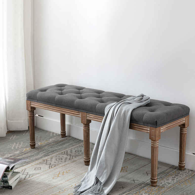 Traditional Solid Wood Seating Bench Distressed Finish Bench Clearhalo 'Benches' 'Chairs & Seating' 'furn' 'furn_benches' 'Furniture' 'Living Room Furniture' 5783636