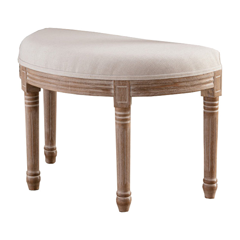 Traditional Solid Wood Seating Bench Distressed Finish Bench 27.5"L x 14"W x 18.5"H Off-White Clearhalo 'Benches' 'Chairs & Seating' 'furn' 'furn_benches' 'Furniture' 'Living Room Furniture' 5783638