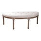 Traditional Solid Wood Seating Bench Distressed Finish Bench 49"L x 16.5"W x 18.5"H Off-White Clearhalo 'Benches' 'Chairs & Seating' 'furn' 'furn_benches' 'Furniture' 'Living Room Furniture' 5783639