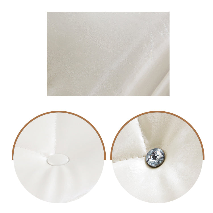 15.7" W Mid-Century Modern Nailheads Bench Manufactured Wood Bench Clearhalo 'Benches' 'Chairs & Seating' 'furn' 'furn_benches' 'Furniture' 'Living Room Furniture' 5783657