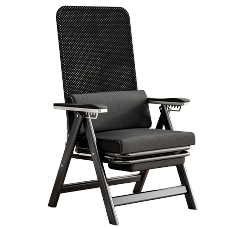 Modern High Back Executive Chair No Wheels Lumbar Support Desk Chair Black 1 Piece Clearhalo 'furn' 'furn_office_chair' 'Furniture' 'Office Chairs' 'Office Furniture' 'office_chair' 5783735