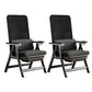 Modern High Back Executive Chair No Wheels Lumbar Support Desk Chair Black 2 Piece Set Clearhalo 'furn' 'furn_office_chair' 'Furniture' 'Office Chairs' 'Office Furniture' 'office_chair' 5783740