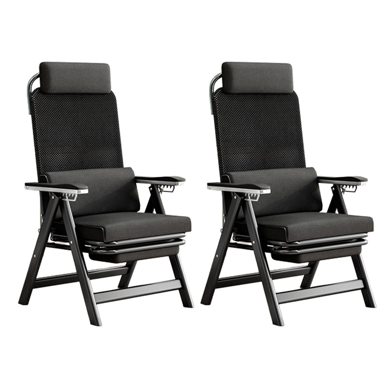 Modern High Back Executive Chair No Wheels Lumbar Support Desk Chair Matte Black 2 Piece Set Clearhalo 'furn' 'furn_office_chair' 'Furniture' 'Office Chairs' 'Office Furniture' 'office_chair' 5783742