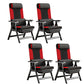 Modern High Back Executive Chair No Wheels Lumbar Support Desk Chair Red 4 Piece Set Clearhalo 'furn' 'furn_office_chair' 'Furniture' 'Office Chairs' 'Office Furniture' 'office_chair' 5783751