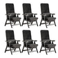 Modern High Back Executive Chair No Wheels Lumbar Support Desk Chair Black 6 Piece Set Clearhalo 'furn' 'furn_office_chair' 'Furniture' 'Office Chairs' 'Office Furniture' 'office_chair' 5783753