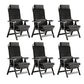 Modern High Back Executive Chair No Wheels Lumbar Support Desk Chair Matte Black 6 Piece Set Clearhalo 'furn' 'furn_office_chair' 'Furniture' 'Office Chairs' 'Office Furniture' 'office_chair' 5783754
