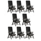 Modern High Back Executive Chair No Wheels Lumbar Support Desk Chair Black 8 Piece Set Clearhalo 'furn' 'furn_office_chair' 'Furniture' 'Office Chairs' 'Office Furniture' 'office_chair' 5783758