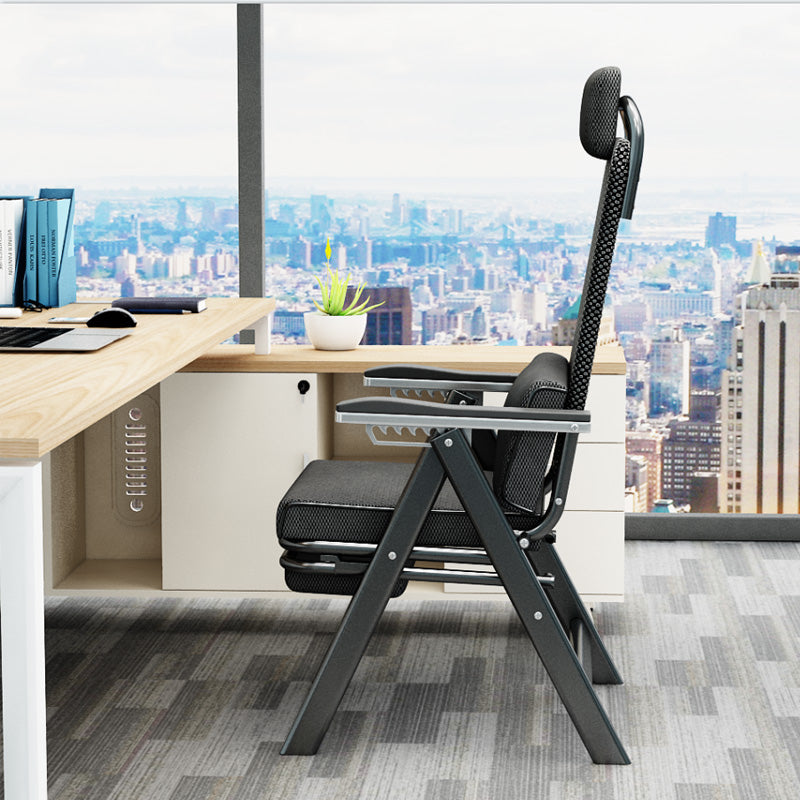 Modern High Back Executive Chair No Wheels Lumbar Support Desk Chair Clearhalo 'furn' 'furn_office_chair' 'Furniture' 'Office Chairs' 'Office Furniture' 'office_chair' 5783759