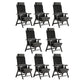 Modern High Back Executive Chair No Wheels Lumbar Support Desk Chair Matte Black 8 Piece Set Clearhalo 'furn' 'furn_office_chair' 'Furniture' 'Office Chairs' 'Office Furniture' 'office_chair' 5783761