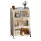 Cabinets Included Night Table Metal Black / White Nightstand with Glass Doors White 1 Piece Clearhalo 'Bedroom Furniture' 'furn' 'furn_night_stand' 'Furniture' 'night_stand' 'Nightstands' 5783900