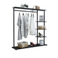 Contemporary Hall Stand with Clothes Rail Storage Shelves Coat Hanger Clearhalo 'Entry & Mudroom Furniture' 'furn' 'furn_hall_tree_coat_racks' 'Furniture' 'Hall Trees & Coat Racks' 'hall_tree_coat_racks' 5784343