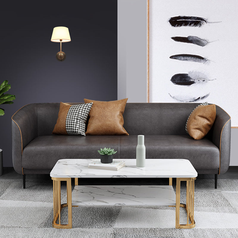 Canapé de smoking standard en faux cuir moderne canapé de salon