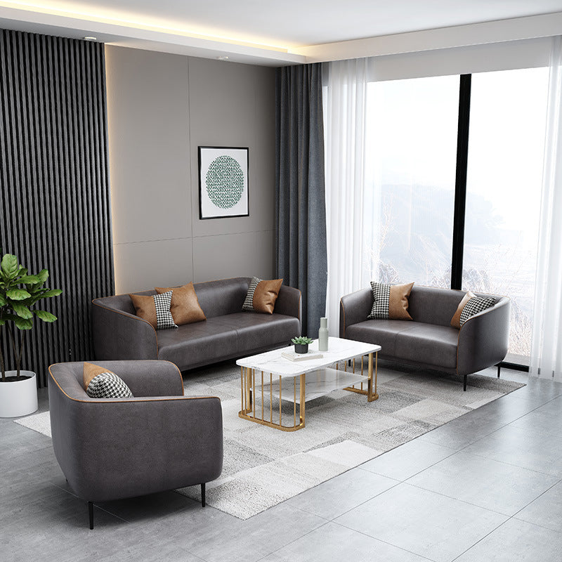 Canapé de smoking standard en faux cuir moderne canapé de salon