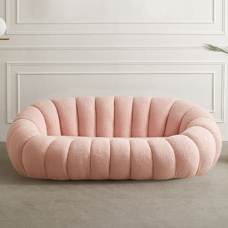 Sofá de brazo inclinado de 2/3 plazas moderna 39.37 "D Sofá de almohada cosida