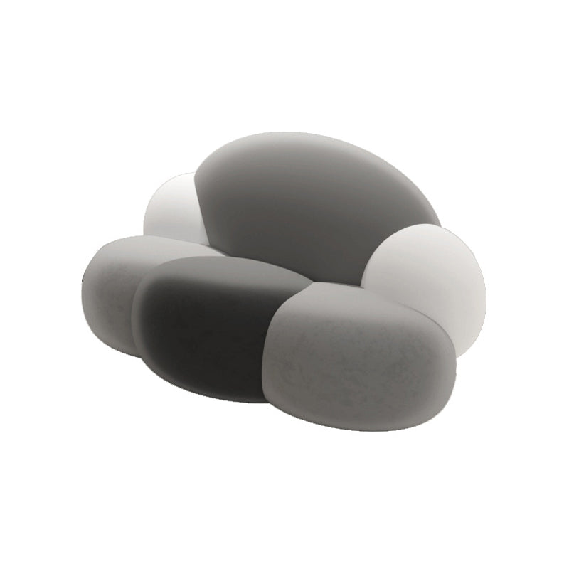 29,52 "divano a forma di nuvola curva larga in velluto per soggiorno per soggiorno