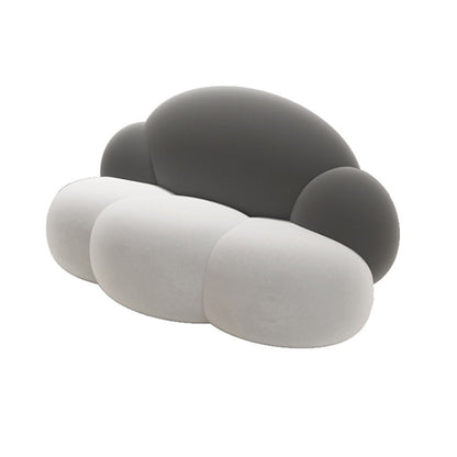 29,52 "divano a forma di nuvola curva larga in velluto per soggiorno per soggiorno