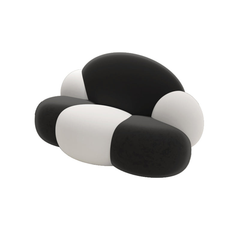 29,52 "divano a forma di nuvola curva larga in velluto per soggiorno per soggiorno