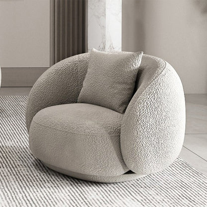 Divano braccio inclinato in lana grigia divano curvo contemporaneo per soggiorno