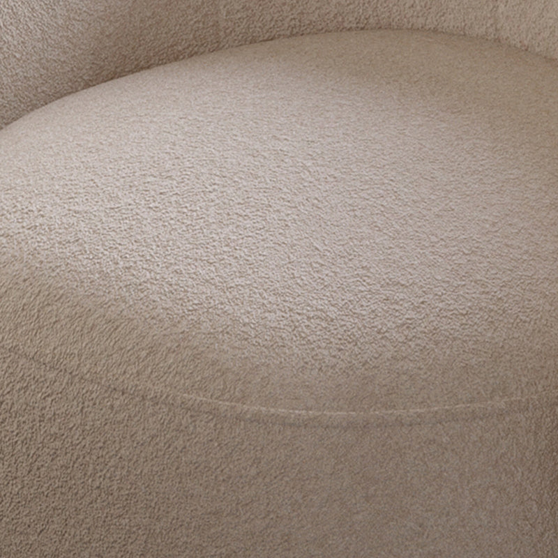 Divano braccio inclinato in lana grigia divano curvo contemporaneo per soggiorno