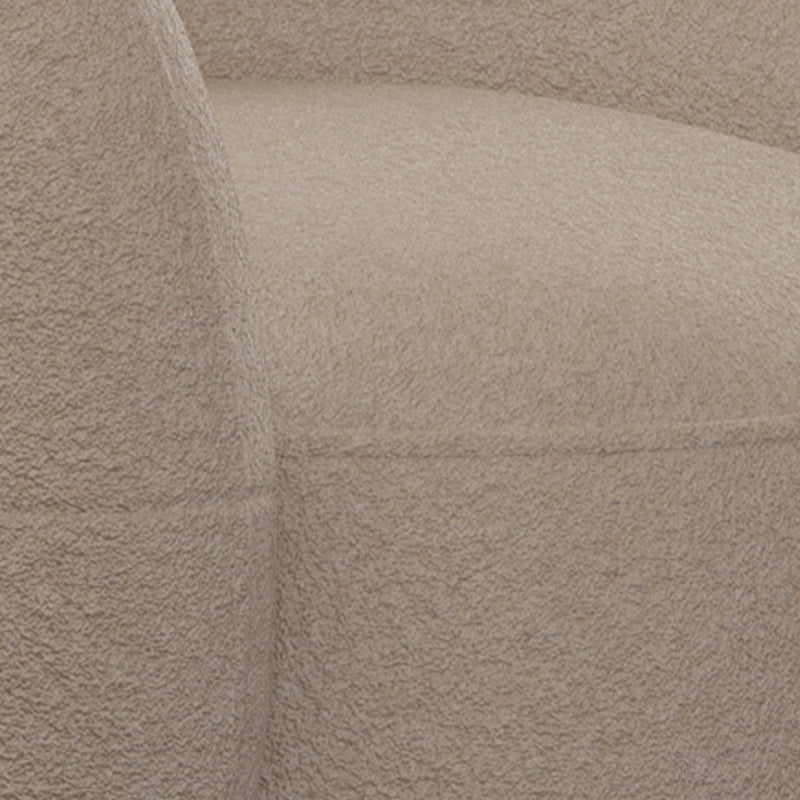 Divano braccio inclinato in lana grigia divano curvo contemporaneo per soggiorno