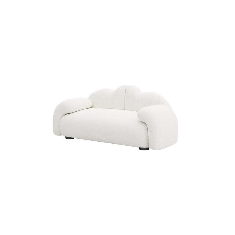 32.38" D Wool Sofa Modernism Pillow Top Arm Seating in White 66.9"L x 32.3"W x 27.6"H Clearhalo 'furn' 'furn_sofas' 'Furniture' 'Living Room Furniture' 'Sofa' 'sofas' 5784600