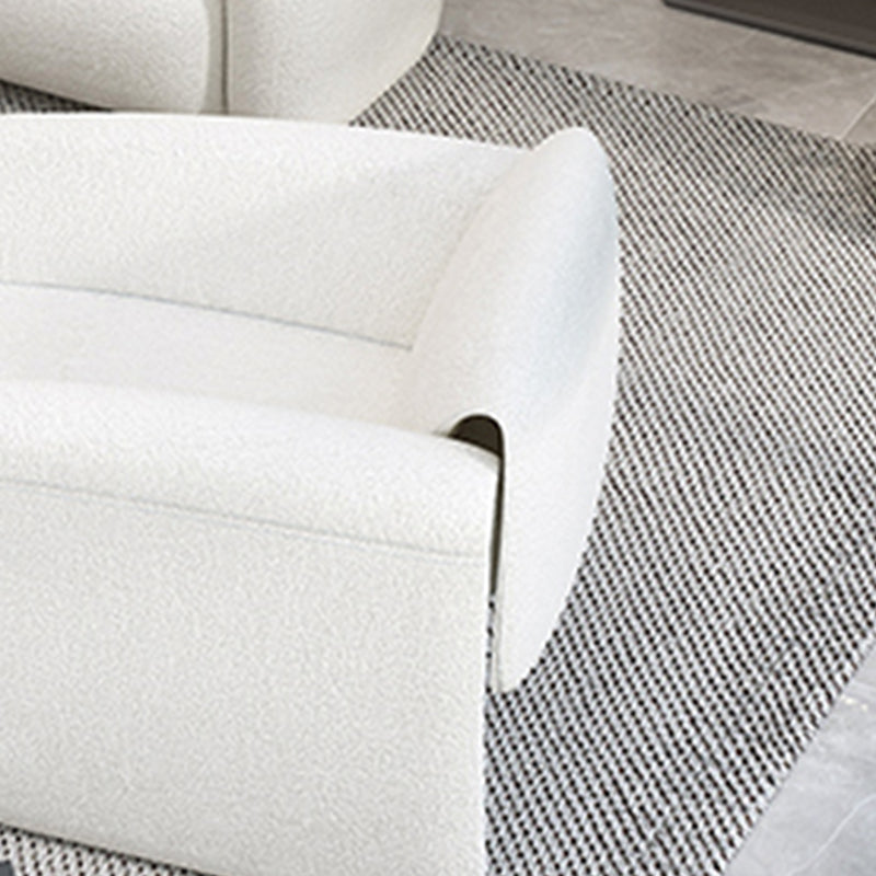32.38" D Wool Sofa Modernism Pillow Top Arm Seating in White Clearhalo 'furn' 'furn_sofas' 'Furniture' 'Living Room Furniture' 'Sofa' 'sofas' 5784601