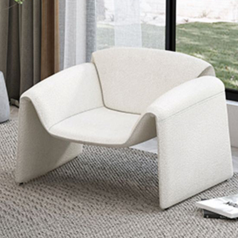 32.38" D Wool Sofa Modernism Pillow Top Arm Seating in White Clearhalo 'furn' 'furn_sofas' 'Furniture' 'Living Room Furniture' 'Sofa' 'sofas' 5784603