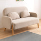 26.77" Wide Velvet Sofa Standard Square Arm Sofa for Living Room