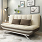 Convertible Sofa Fabric Split Back Sewn Pillow Back Settee for Living Room