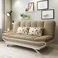 Convertible Sofa Fabric Split Back Sewn Pillow Back Settee for Living Room